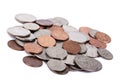 Isolated US Coins Pile Royalty Free Stock Photo