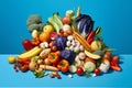 A pile of vegetables including AI generation