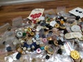 Pile Of vintage buttons