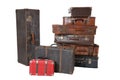 Pile of vintage luggage Royalty Free Stock Photo