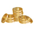 pile of virtual coins icons