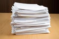 pile of waivers for product testing or trials Royalty Free Stock Photo