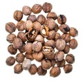 Pile of walnuts Royalty Free Stock Photo