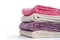 Pile of warm multicolored woman socks
