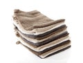 Pile of washcloths Royalty Free Stock Photo