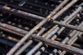 Pile of welded wire mesh Royalty Free Stock Photo