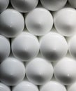 Pile of white block stearin candles.. Royalty Free Stock Photo