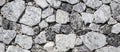 A pile of white and grey granite stones Royalty Free Stock Photo