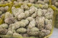 A pile of White Mulberry Morus fruit for sale, in the Mahane Yehuda market