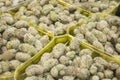 A pile of White Mulberry Morus fruit for sale, in the Mahane Yehuda market