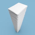 Pile of white paper sheets