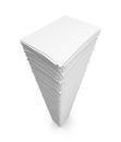 Pile of white paper sheets Royalty Free Stock Photo