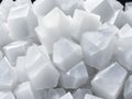 pile of white sugar cubes Royalty Free Stock Photo