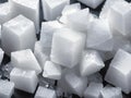 pile of white sugar cubes Royalty Free Stock Photo
