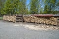 Pile of wood Royalty Free Stock Photo