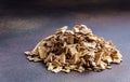 Pile of wood chips Royalty Free Stock Photo