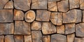 Halved Pile of Wood Royalty Free Stock Photo