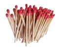 Pile of wooden matches Royalty Free Stock Photo