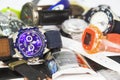 Pile of wrist watches