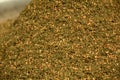 Pile of Zaatar in the street market of Akko, Israel Royalty Free Stock Photo