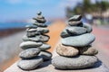 Pile of Zen stones Royalty Free Stock Photo