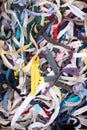 Pile of zippers Royalty Free Stock Photo