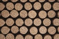 Piled corks Royalty Free Stock Photo