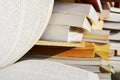 Piles of books, close up Royalty Free Stock Photo