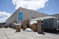 Piles of cardboard trash and waste Lowes reatl store