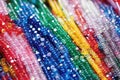 piles of colourful handmade glass beads