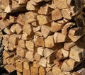 Piles of Fireplace Logs Royalty Free Stock Photo