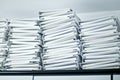 Piles of folders in office Royalty Free Stock Photo
