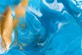 Abstract fluid art background dark colorful. Liquid marble. Acrylic painting on canvas with gradient. Copy space for text, design Royalty Free Stock Photo