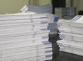 Piles of Handout Pamphlets Royalty Free Stock Photo