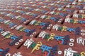 Piles of Mani stones with Six-word Theory in Tibet