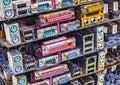 Piles of old computer motherboards Royalty Free Stock Photo