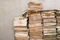 Piles of old papers Royalty Free Stock Photo
