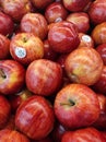 Piles of red apples in a groceries Royalty Free Stock Photo