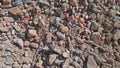 Crushed rocks left over from construction Royalty Free Stock Photo