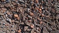 Crushed rocks left over from construction Royalty Free Stock Photo