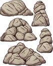 Piles of rocks