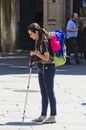 Pilgrim in Galicia (Spain)