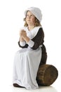 Pilgrim Girl's Prayer Royalty Free Stock Photo