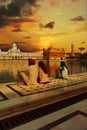 Pilgrim at the golden temple in the city of  Amritsar-India, Royalty Free Stock Photo