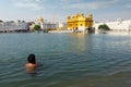 Pilgrim at the golden temple in the city of  Amritsar-India, Royalty Free Stock Photo