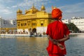 Pilgrim at the golden temple in the city of  Amritsar-India, Royalty Free Stock Photo