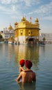 Pilgrim at the golden temple in the city of  Amritsar-India, Royalty Free Stock Photo