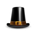 Pilgrim hat. Thanksgiving symbol