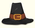 Pilgrim Hat, Vector Illustration