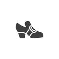 Pilgrim shoes vector icon